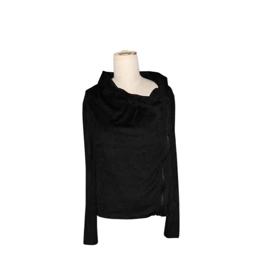Blank NYC Black Side Zip Cropped Jacket
